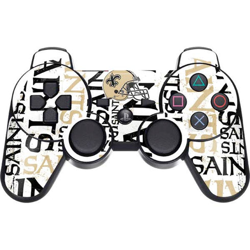 NFL New Orleans Saints - Blast PS3 Dual Shock wireless controller Skin