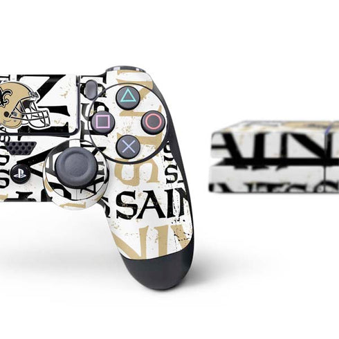 NFL New Orleans Saints - Blast PS4 Console and Controller Bundle Skin