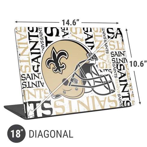 NFL New Orleans Saints - Blast Universal Laptop 18in (14.6 x 10.6in) Skin