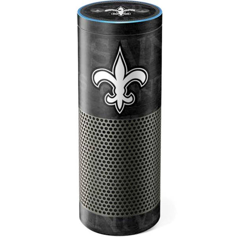 NFL New Orleans Saints Black & White Amazon Echo Skin