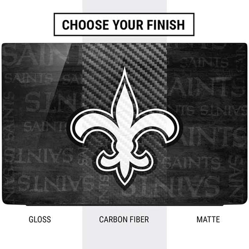 NFL New Orleans Saints Black & White Dell Vostro Skin