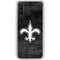 NFL New Orleans Saints Black & White Galaxy A10e Clear Case
