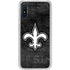 NFL New Orleans Saints Black & White Galaxy A10e Clear Case