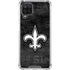 NFL New Orleans Saints Black & White Galaxy A12 Clear Case