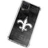NFL New Orleans Saints Black & White Galaxy A12 Clear Case
