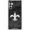 NFL New Orleans Saints Black & White Galaxy A14 5G Clear Case