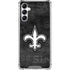 NFL New Orleans Saints Black & White Galaxy A14 5G Clear Case