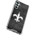 NFL New Orleans Saints Black & White Galaxy A14 5G Clear Case
