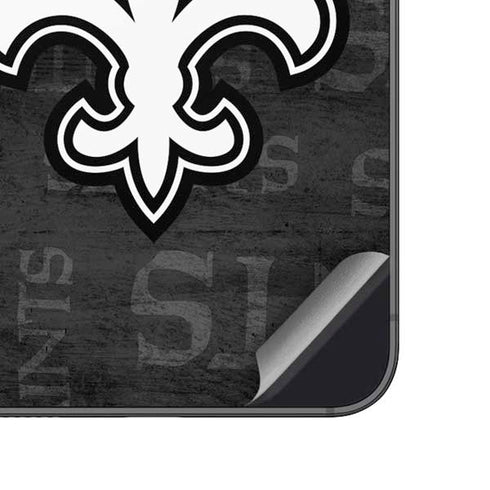 NFL New Orleans Saints Black & White Galaxy A14 5G Skin