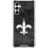 NFL New Orleans Saints Black & White Galaxy A15 5G Clear Case