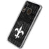 NFL New Orleans Saints Black & White Galaxy A20 Clear Case