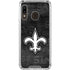 NFL New Orleans Saints Black & White Galaxy A30 Clear Case
