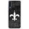 NFL New Orleans Saints Black & White Galaxy A50 Clear Case