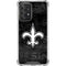 NFL New Orleans Saints Black & White Galaxy A52 5G Clear Case