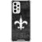 NFL New Orleans Saints Black & White Galaxy A53 5G Clear Case