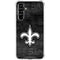 NFL New Orleans Saints Black & White Galaxy A54 5G Clear Case