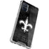 NFL New Orleans Saints Black & White Galaxy A71 5G Clear Case