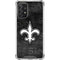 NFL New Orleans Saints Black & White Galaxy A72 5G Clear Case