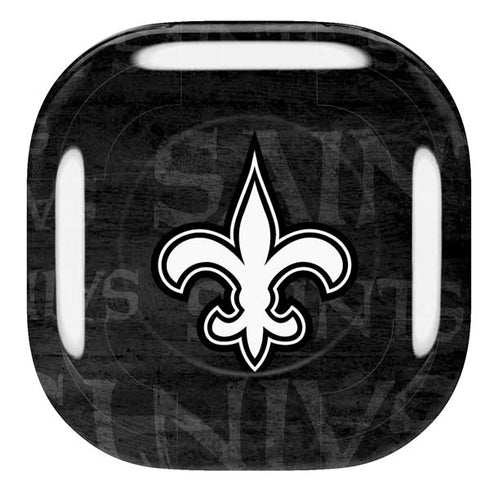 NFL New Orleans Saints Black & White Galaxy Buds Pro Skin