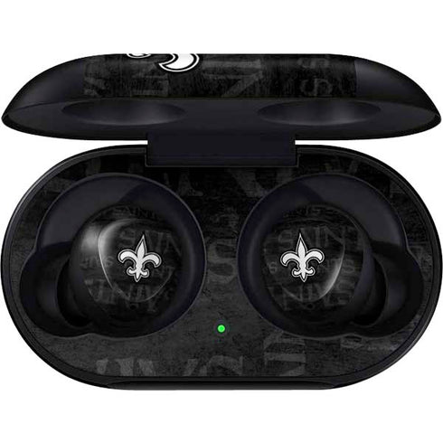 NFL New Orleans Saints Black & White Galaxy Buds Skin