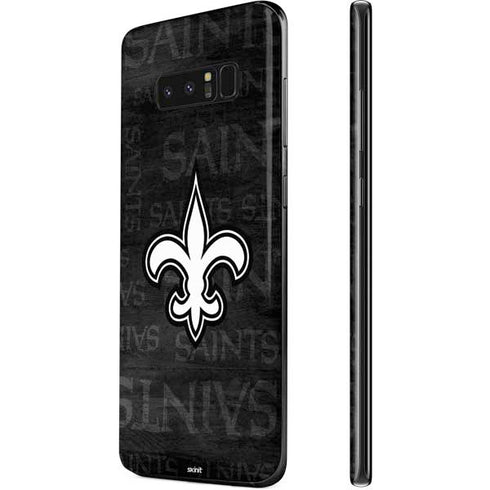 NFL New Orleans Saints Black & White Galaxy Note 8 Skin