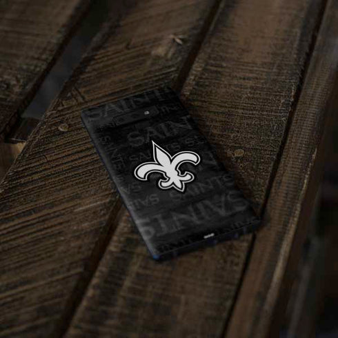 NFL New Orleans Saints Black & White Galaxy Note 9 Skin