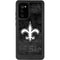 NFL New Orleans Saints Black & White Galaxy Note20 5G Waterproof Case