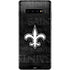 NFL New Orleans Saints Black & White Galaxy S10 Plus Skin