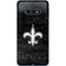 NFL New Orleans Saints Black & White Galaxy S10e Skin