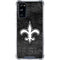 NFL New Orleans Saints Black & White Galaxy S20 FE Clear Case