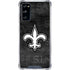 NFL New Orleans Saints Black & White Galaxy S20 FE Clear Case