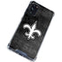 NFL New Orleans Saints Black & White Galaxy S20 FE Clear Case
