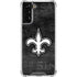 NFL New Orleans Saints Black & White Galaxy S21 Plus 5G Clear Case