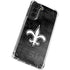 NFL New Orleans Saints Black & White Galaxy S21 Plus 5G Clear Case