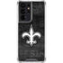 NFL New Orleans Saints Black & White Galaxy S21 Ultra 5G Clear Case
