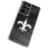 NFL New Orleans Saints Black & White Galaxy S21 Ultra 5G Clear Case