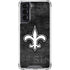 NFL New Orleans Saints Black & White Galaxy S22 Clear Case