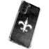 NFL New Orleans Saints Black & White Galaxy S22 Clear Case