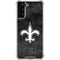 NFL New Orleans Saints Black & White Galaxy S22 Plus Clear Case