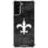 NFL New Orleans Saints Black & White Galaxy S22 Plus Clear Case