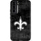 NFL New Orleans Saints Black & White Galaxy S22 Plus Pro Case