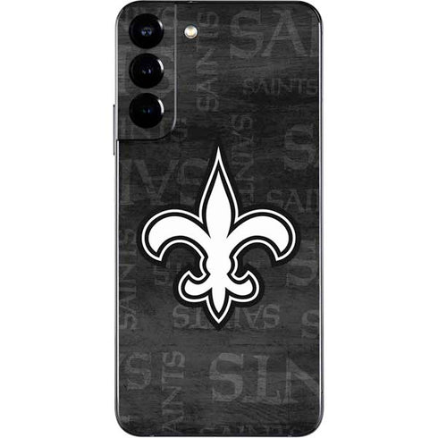 NFL New Orleans Saints Black & White Galaxy S22 Plus Skin