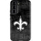 NFL New Orleans Saints Black & White Galaxy S22 Pro Case