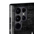 NFL New Orleans Saints Black & White Galaxy S22 Ultra Pro Case