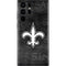 NFL New Orleans Saints Black & White Galaxy S22 Ultra Skin