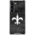 NFL New Orleans Saints Black & White Galaxy S23 Clear Case