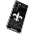 NFL New Orleans Saints Black & White Galaxy S23 Clear Case