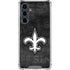 NFL New Orleans Saints Black & White Galaxy S23 FE Clear Case