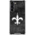 NFL New Orleans Saints Black & White Galaxy S23 Plus Clear Case