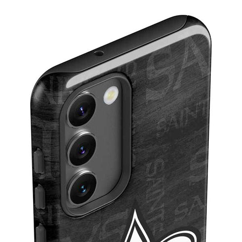 NFL New Orleans Saints Black & White Galaxy S23 Plus Pro Case